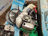 a box of assorted items sitting on a table