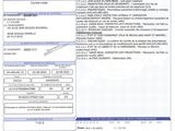 a paper with a picture of a car registration form on it