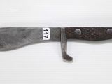 a knife that is laying on a table