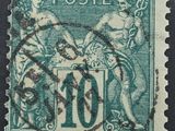 a close up of a stamp with a picture of a woman on it