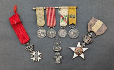an image of a group of medals and medals on a table