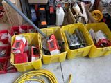 a lot of tools that are sitting on the floor