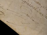 a close up of a piece of paper with writing on it