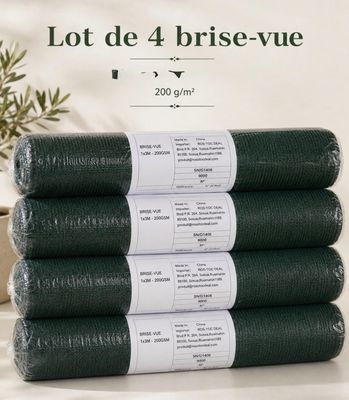 lot de 4 brise-vue - 200 g - vert forêt