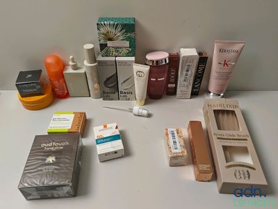 many different types of skin care products laid out on a table