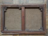a picture of a picture of a window on a wooden wall