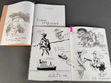 a book with a drawing of a man and a woman on it