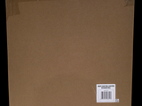 a cardboard box with a sticker on it