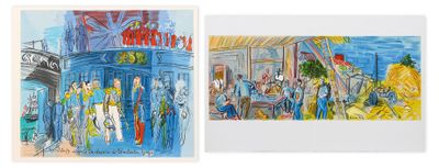 Raoul DUFY (1877-1953) Les moissons / La réception Deux lith…