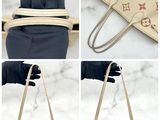 several pictures of a purse being tied up with a rope