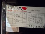 a label on the side of a refrigerator that says seda