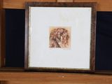 a picture of a picture of a dog in a picture frame