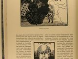an open book with a picture of a man and a woman