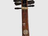 an image of a musical instrument with a wooden body and strings