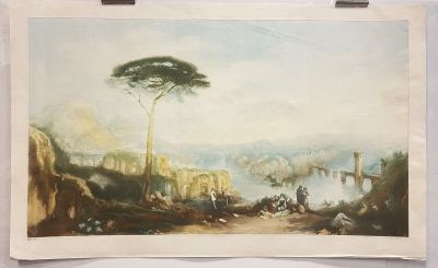 an image of a painting of a painting of a landscape with a tree