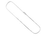 collier plaqué argent avec une longue chaîne et un fermoir