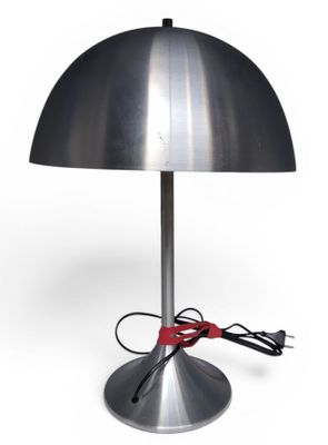 Lampe champignon en aluminium brossé à deux bras de lumière.…