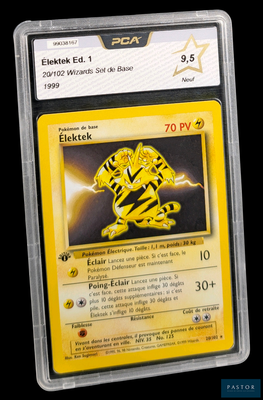 une image d'une carte Pokémon au motif jaune et noir