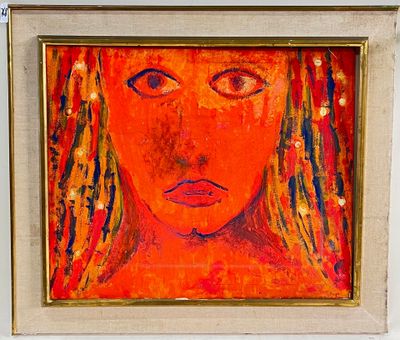 MEYER. Portrait d'une jeune femme.