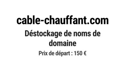 Nom de domaine cable-chauffant.