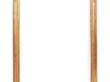 a gold frame on a white background with a white background