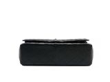 chanel black quilted lambskin quilted leather clutch bag