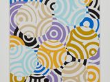 an image of a painting of circles on a white background