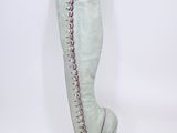 a close up of a pair of boots on a white background