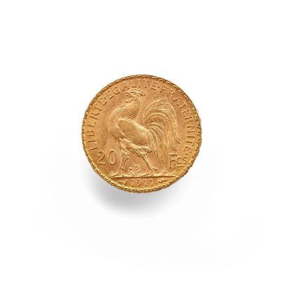 an image of a gold coin with a rooster on it