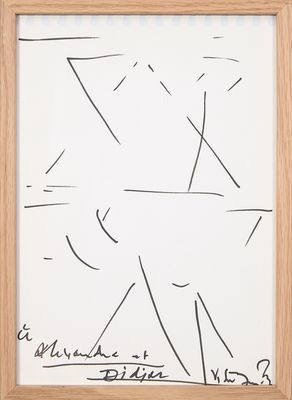 une image représentant un dessin en noir et blanc sur un tableau blanc
