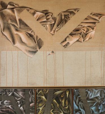 Jacques JOOS (1945-2021), "Multiples drapés", 1989-1990, tec…