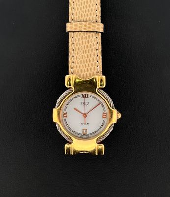 FRED Paris. Montre de dame en acier et plaqué or, modèle For…