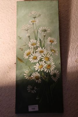 Ecole française début XX° siècle "Fleurs" Quatre huiles sur … - Photo 1