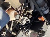 a close up view of the engine of a truck