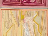 an image of a painting of a woman standing in front of a window