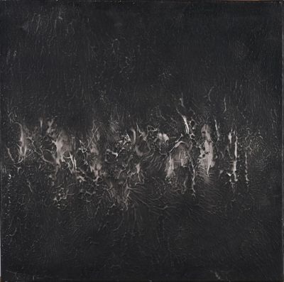 an image of a painting of a group of horses on a black background