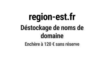 Nom de domaine region-est.fr. Catégorie: Tourisme et voyage.