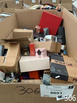 a box full of books and other items in it
