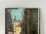 a picture of a painting of a city street