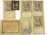 quatre vieux livres sur lesquels figurent des images d'hommes et de femmes