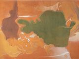 une image représentant un tableau où figurent un homme et une femme dans un vase