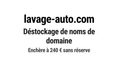Nom de domaine lavage-auto.com.