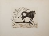 une image représentant un dessin en noir et blanc d'une vache