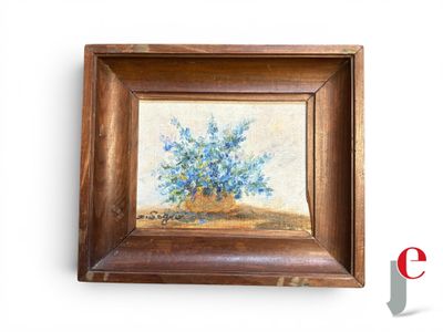 a picture of a painting of a tree in a wooden frame