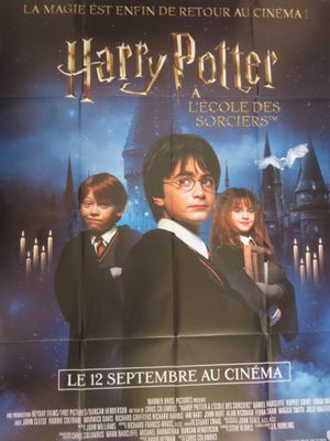 une affiche du film « Harry Potter et la pierre philosophale »