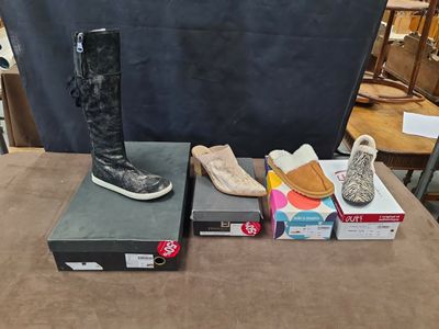 Lot de 4 paires de chaussures femme de marques OUF!, SOIR&MA…
