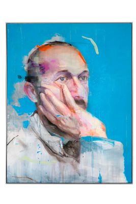 Lou ROS (Né en 1984) Sans titre (Portrait) Technique mixte s…