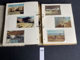 an open book with pictures of a plane on it