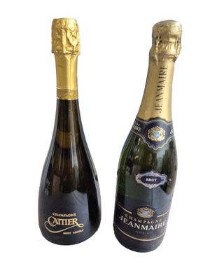 Lot de deux bouteilles de champagne - JEANMAIRE Brut