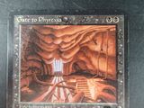a picture of a card with a picture of a gate to phyrexa